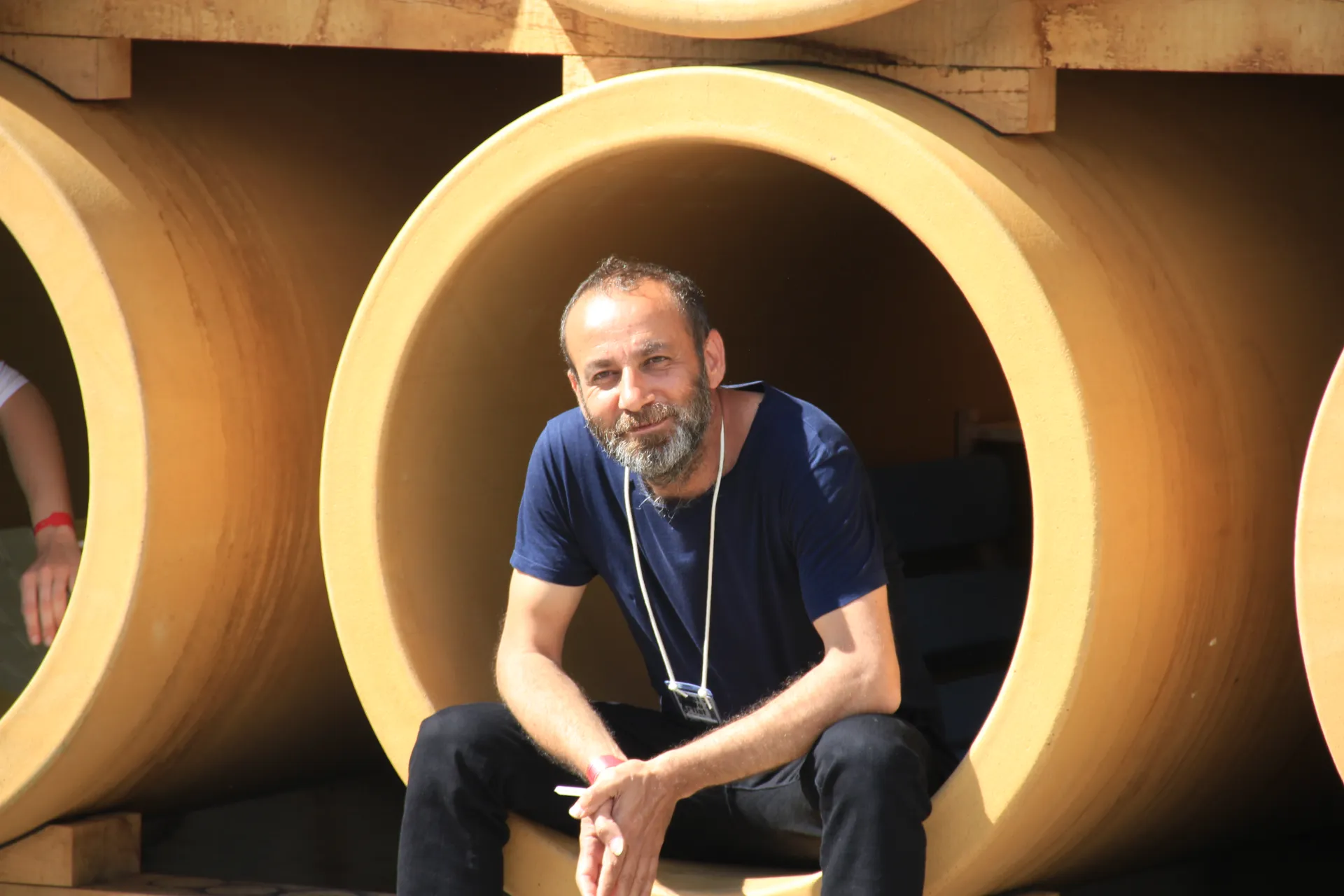Hiwa K, Kurdish artist, in his artwork