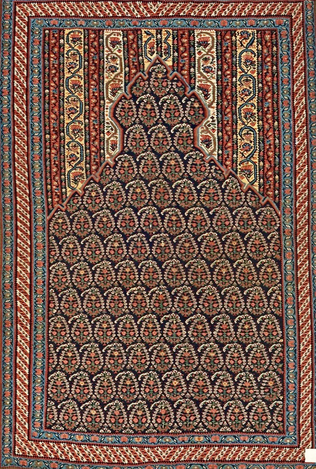 Senneh prayer kilim, 19th century
