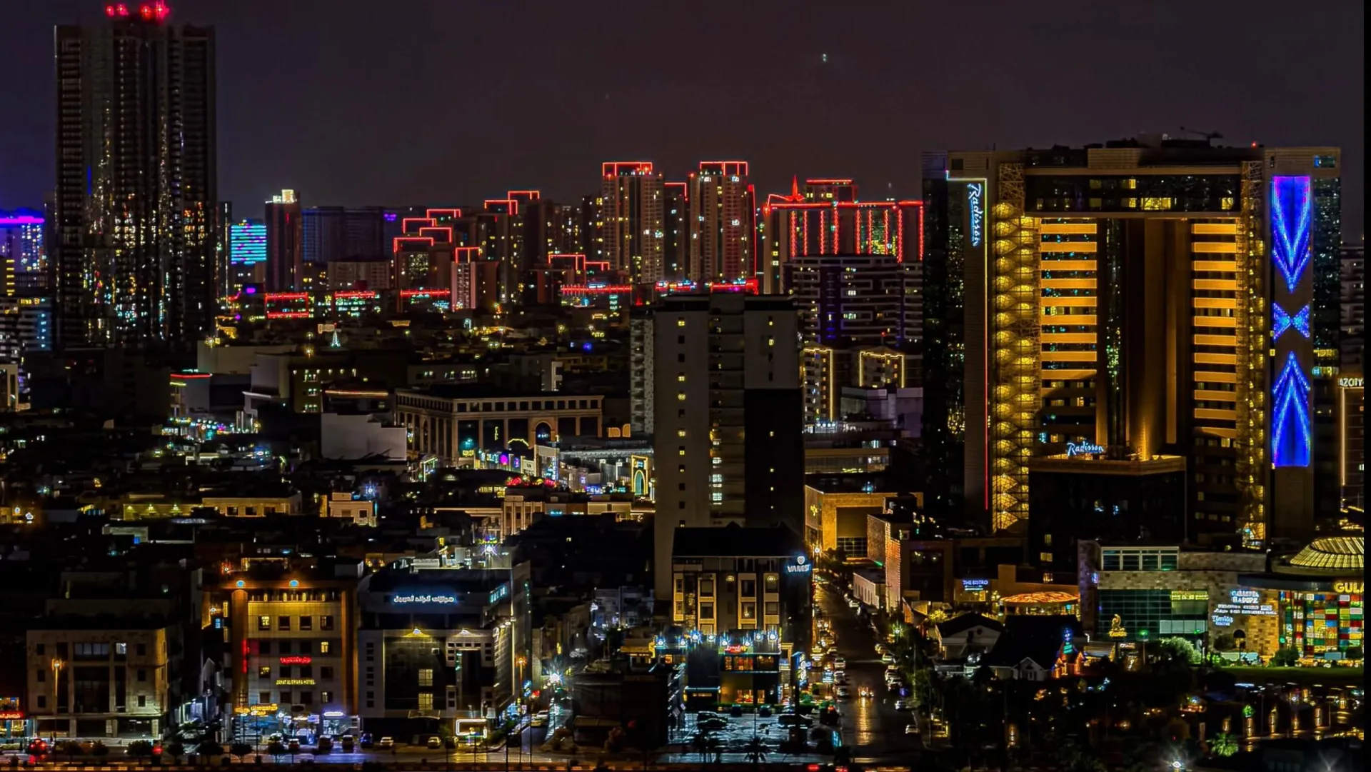 Erbil Skyline at Night