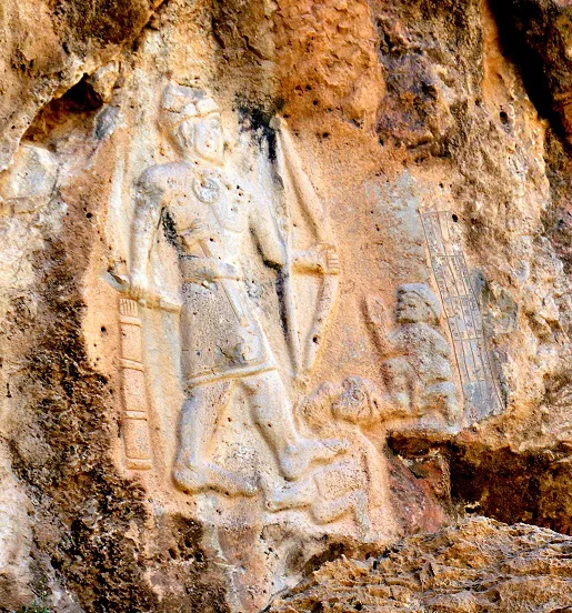 Lulubian relief of Tardunni, Darband-i Belula, Kurdistan